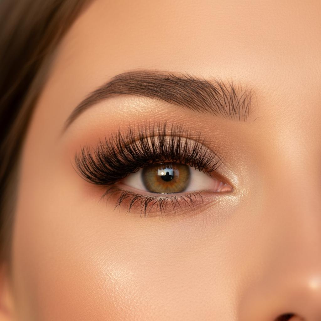 Eyelash extensions work