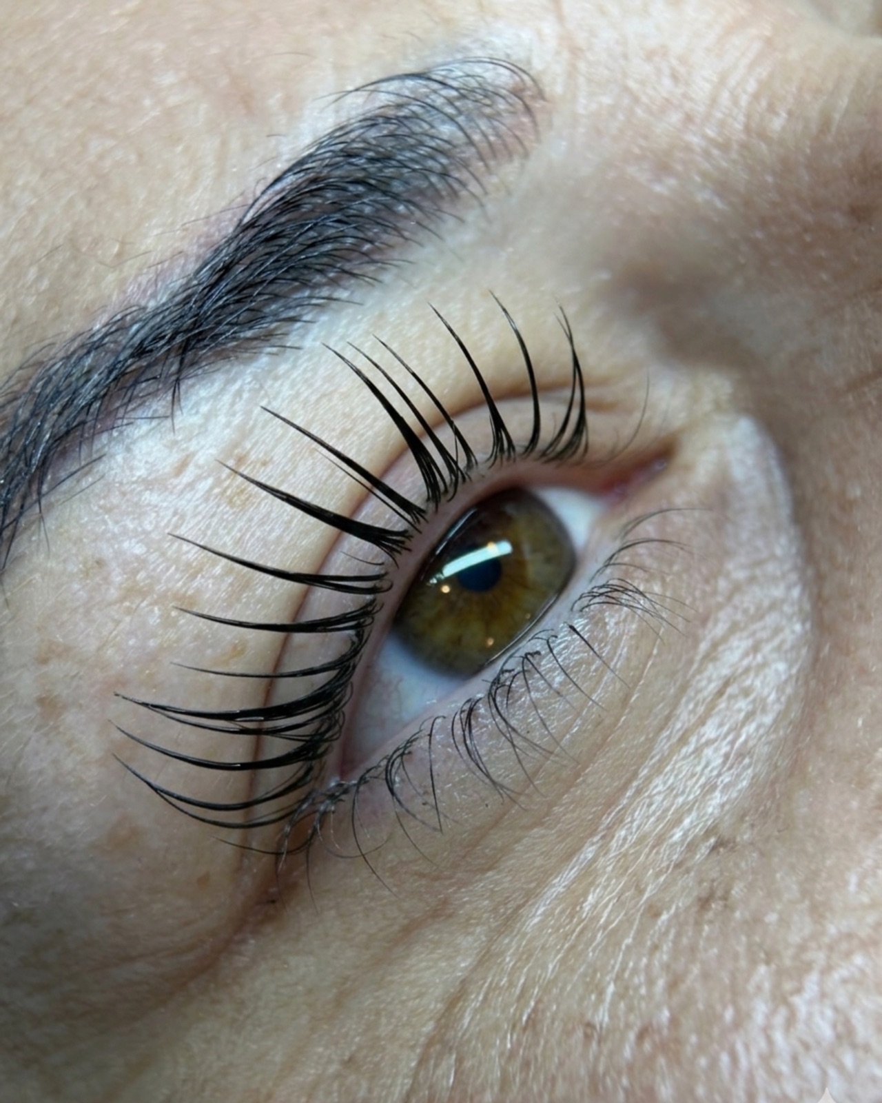 After result for lash lift
